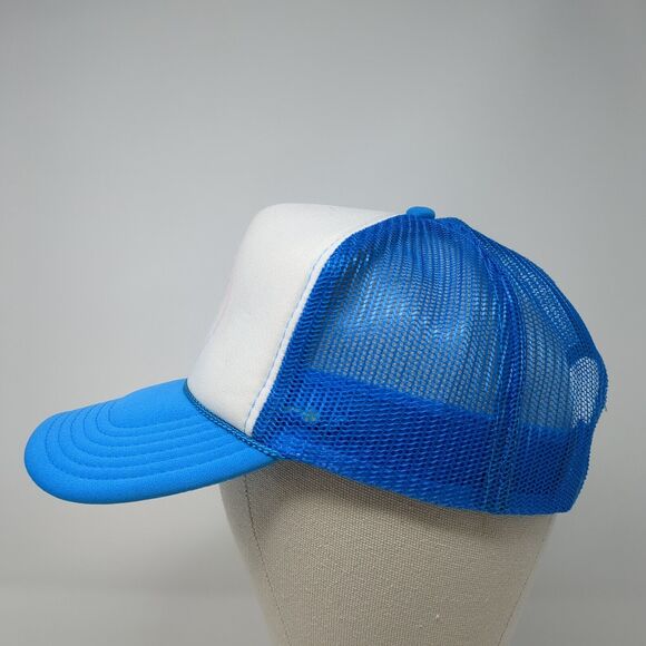 DS Snapback Trucker Hat Blue One Size Adjustable Mesh Back Rope Otto Polyester - Picture 3 of 8